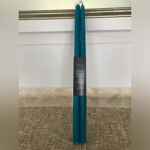 NIP Anthropologie Classic Tapers, Set of 4, Turquoise, 18"